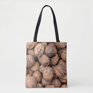 Brown cashew nuts tote bag