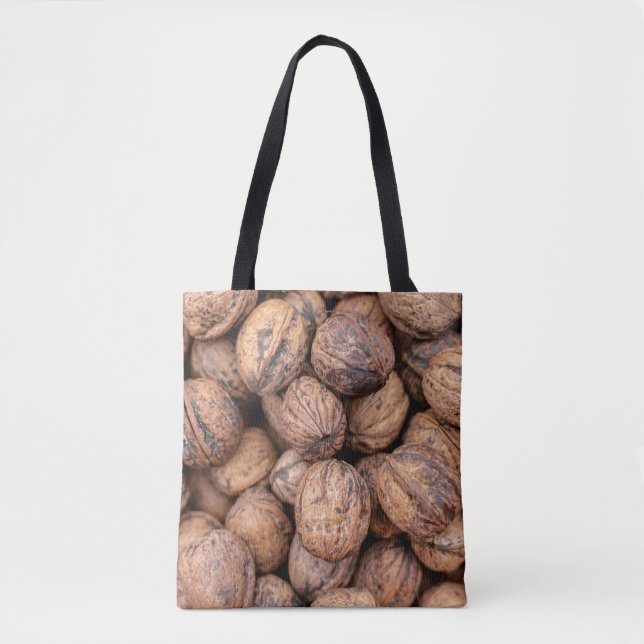 Brown cashew nuts tote bag (Front)
