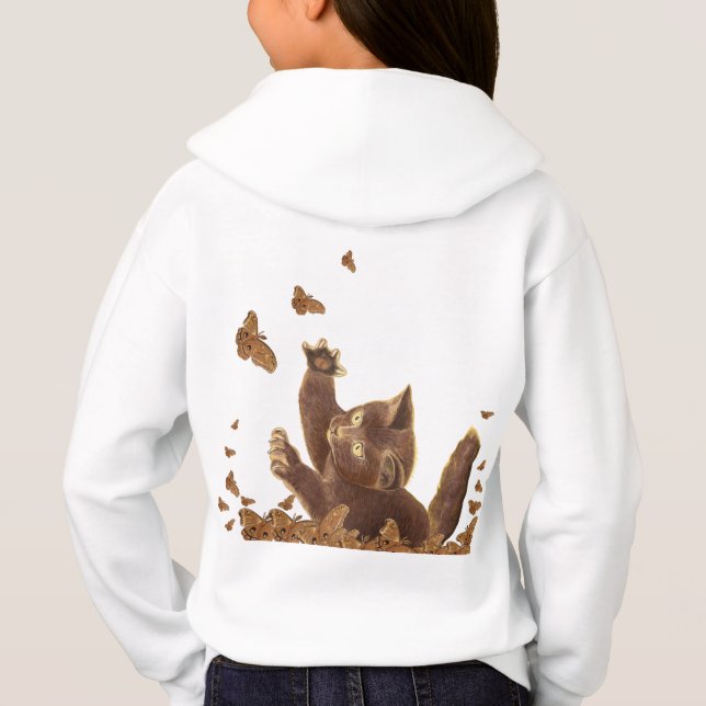 Brown Cat & Night Butterflies  (Back)