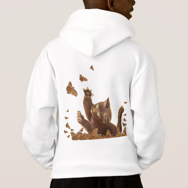 Brown Cat & Night Butterflies  (Back)