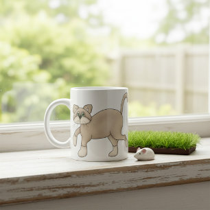 Brown Cat Walking Coffee Mug