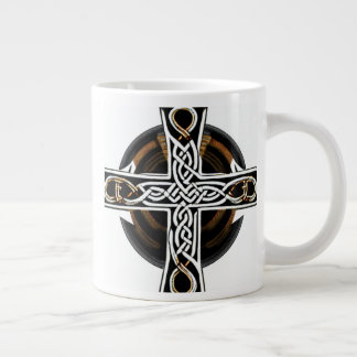 Brown Celtic Cross Mug
