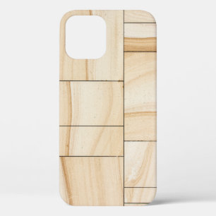 Brown ceramic tiles collage iPhone 12 case
