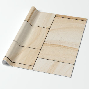 Brown ceramic tiles collage wrapping paper