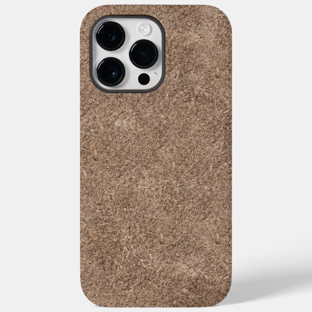 Brown Chamois Texture Print Case-Mate iPhone Case (Back)