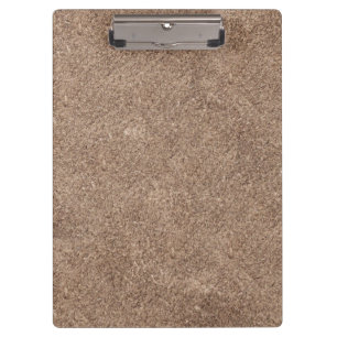 Brown Chamois Texture Print Clipboard