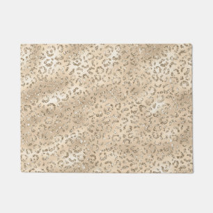 Brown Cheetah Leopard Skin Print Pattern Animal Doormat