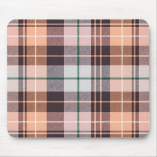Brown chequered mouse pad