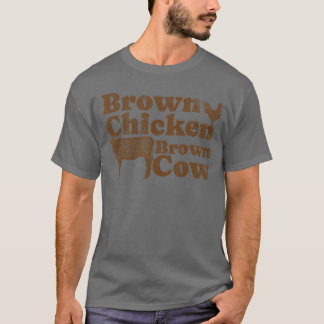 Brown Chicken Brown Cow 1970s Music Bow Chicka Wow T-Shirt