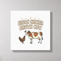 Brown Chicken Brown Cow Funny Farm Shirt Design_1