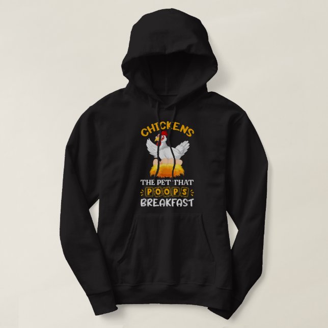 Brown Chicken Brown Cow Funny  Hoodie (Design Front)