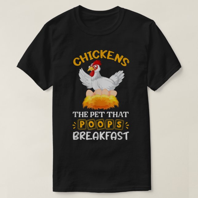 Brown Chicken Brown Cow Funny  T-Shirt (Design Front)