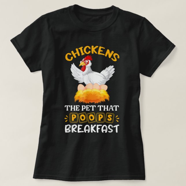 Brown Chicken Brown Cow Funny  T-Shirt (Design Front)