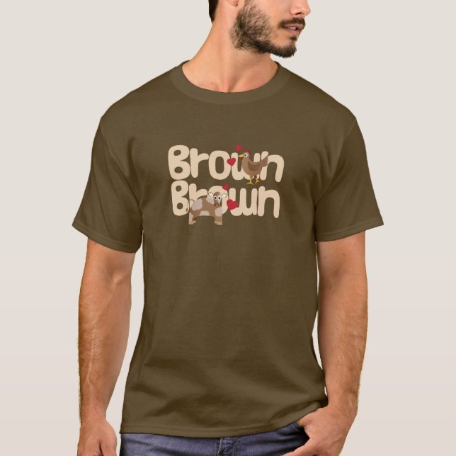 Brown Chicken Brown Cow T-Shirt (Front)