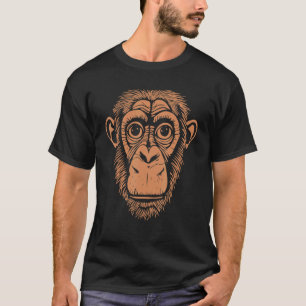 Brown Chimpanzee - Ape Not Monkey - Cute Chimp T-Shirt
