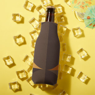 Brown Circles  Bottle Cooler