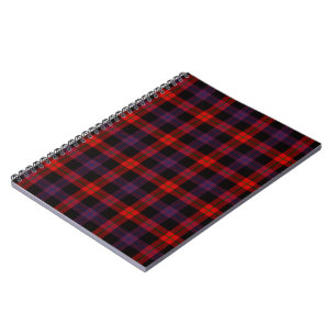 Brown Clan Tartan Pattern Spiral Notebook