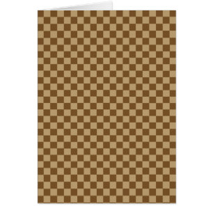 Brown Classic Chequerboard by Shirley Taylor