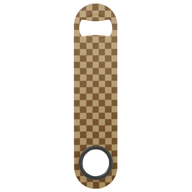 Brown Classic Chequerboard by Shirley Taylor (Front)