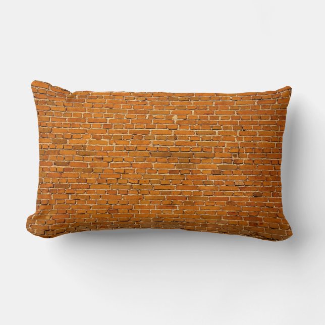Brown clay wall cladding lumbar cushion (Front)