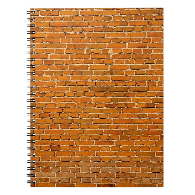 Brown clay wall cladding notebook (Front)