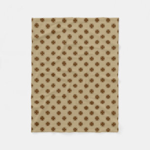 Brown Clover Ribbon by Kenneth Yoncich Fleece Blanket