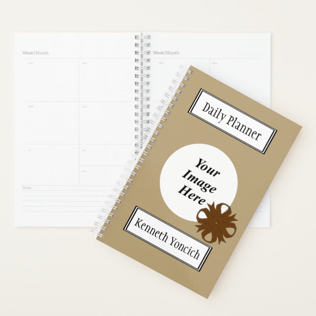Brown Clover Ribbon by Kenneth Yoncich Planner (Display)