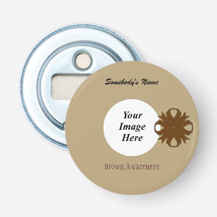 Brown Clover Ribbon Template by Kenneth Yoncich Bottle Opener
