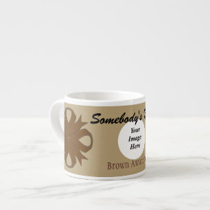 Brown Clover Ribbon Template by Kenneth Yoncich Espresso Cup