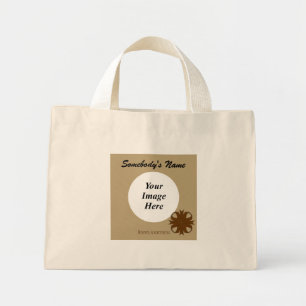 Brown Clover Ribbon Template by Kenneth Yoncich Mini Tote Bag