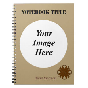 Brown Clover Ribbon Template by Kenneth Yoncich Notebook