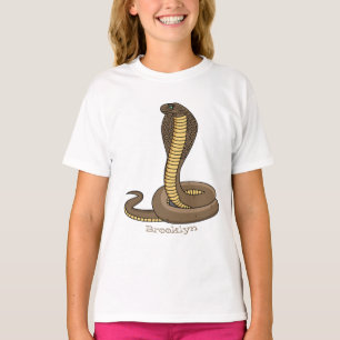 Brown cobra snake illustration  T-Shirt
