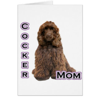 Brown Cocker Spaniel Mum; Cocker Spaniel Mother