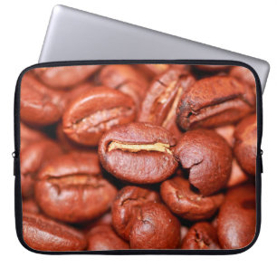 Brown coffee beans roasted laptop sleeve