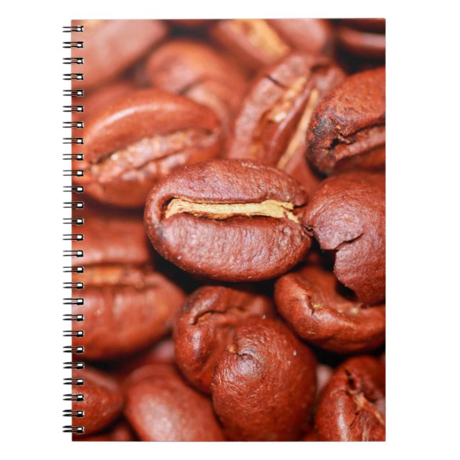 Brown coffee beans roasted notebook (Front)