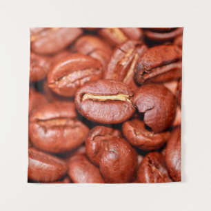 Brown coffee beans roasted tapestry