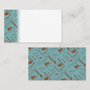Brown Coffee Grains Caffeine Lover Drink Names Place Card