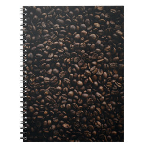 Brown coffee seeds notebook