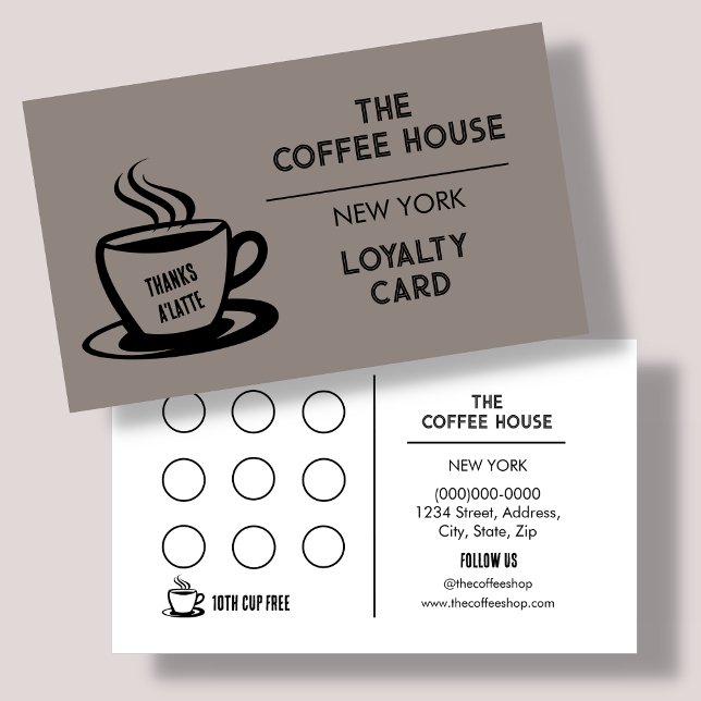 Brown | Coffee Shop Loyalty Card (Creator Uploaded)
