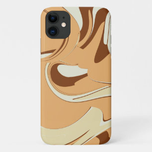 Brown Coffee Swirl Case-Mate iPhone Case