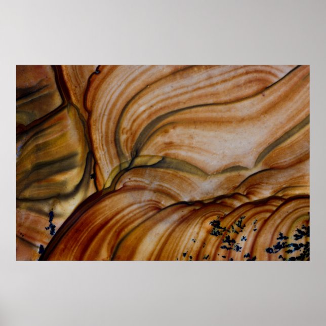 Brown colored Deschutes Jasper Poster (Front)