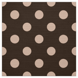 brown colored polka dots pattern fabric