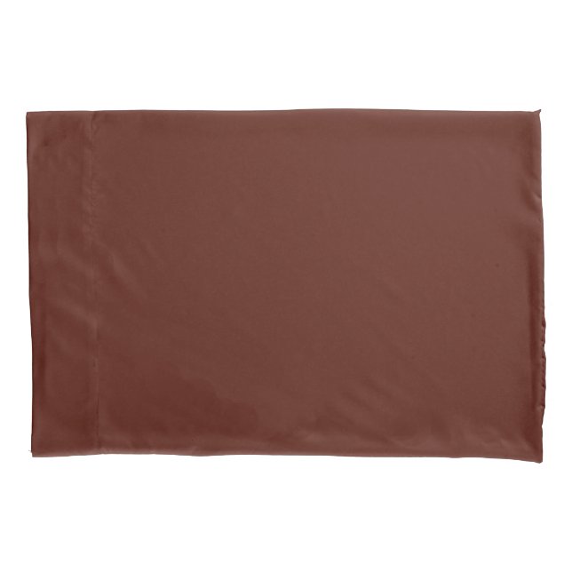 Brown Colour Hex 54160A Pillow Case (Front)