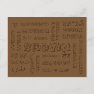 Brown - Colour Languages on Postcards