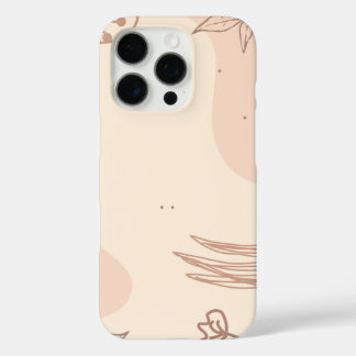 Brown Colourful Floral Linktree | iPhone 16 Pro Case