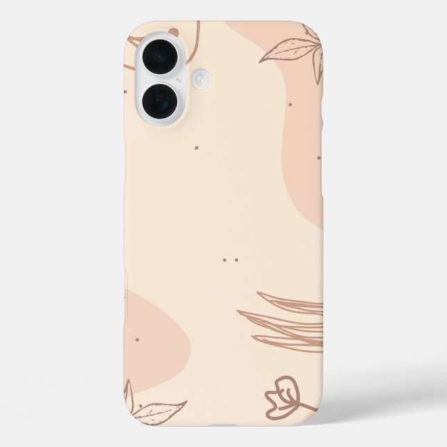 Brown Colourful Floral Linktree | Case-Mate iPhone Case (Back)