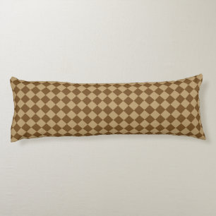 Brown Combination Diamond Pattern by STaylor Body Cushion
