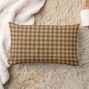 Brown Combination Diamond Pattern by STaylor Lumbar Cushion