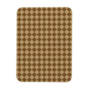 Brown Combination Diamond Pattern by STaylor Magnet
