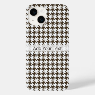 Brown Combination Houndstooth by Shirley Taylor Case-Mate iPhone 14 Case